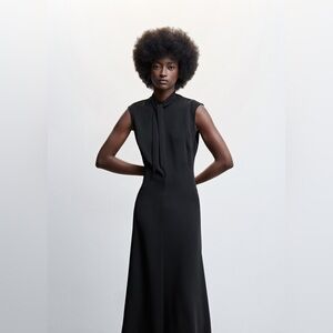 MANGO Maxi Black Dress